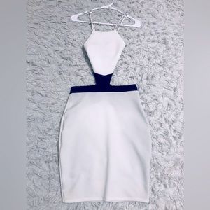 Black and white one piece dress